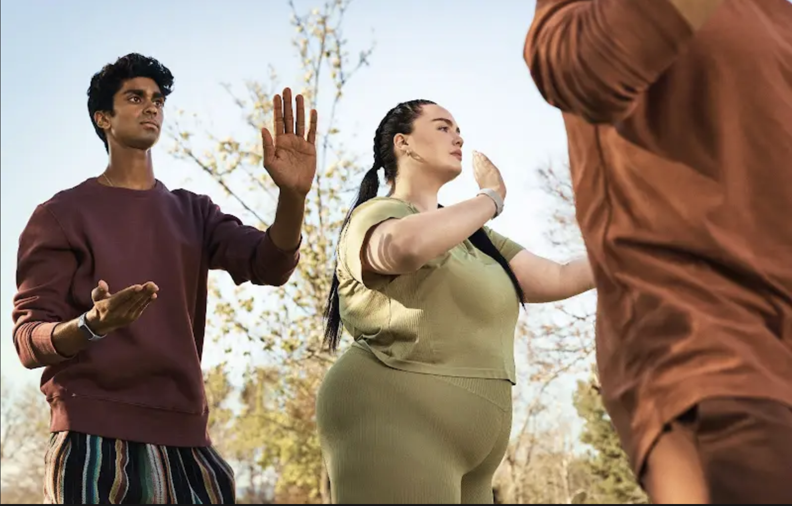 plus-size person doing Tai Chi